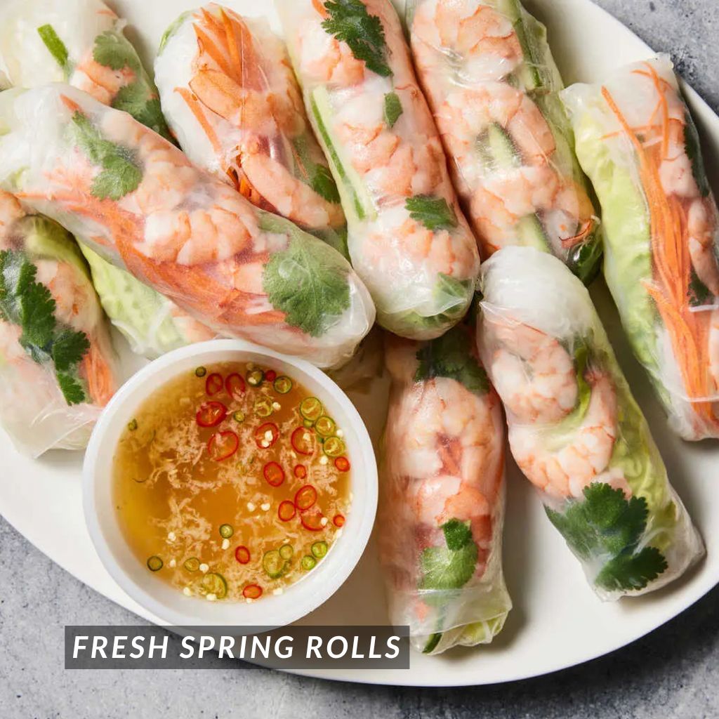 G. Spring Rolls Rice Paper Wrappers 300g: 22cm x 48 Sheets (Halal, Vegan)