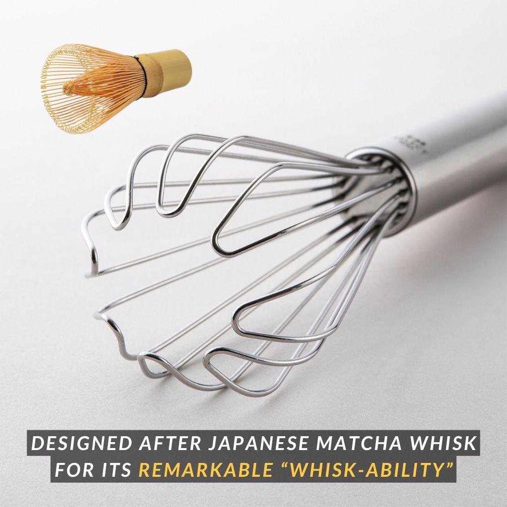 H. Japanese Kai Easy-Cleaning Handy Whisk: Stainless Steel (2 Types)