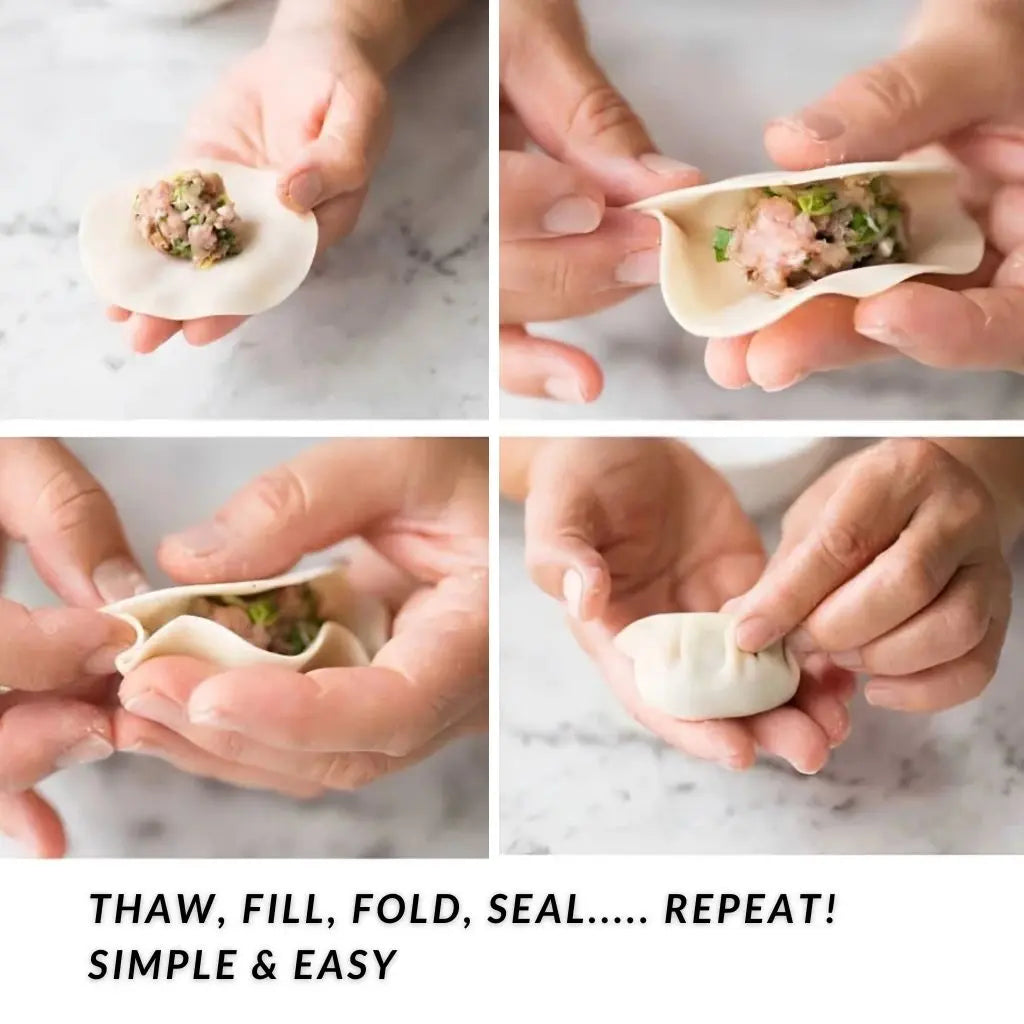 A. Gluten Free Dumpling Wrappers | Gyoza Skins, 25 Sheets (Frozen: Halal, Vegan): delivering to JHB & PTA only_Dumplings