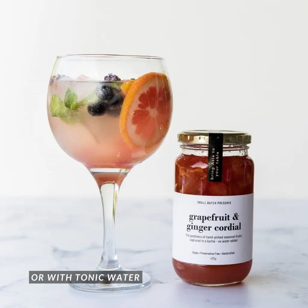 B. Grapefruit Ginger Cordial 450g (Halal, Vegan)_Cordials & Drinks