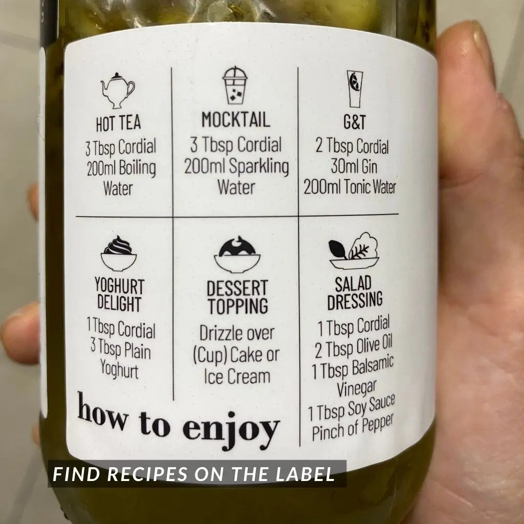 B. Kiwi Lime Mint Cordial 450g (Halal, Vegan)_Cordials & Drinks