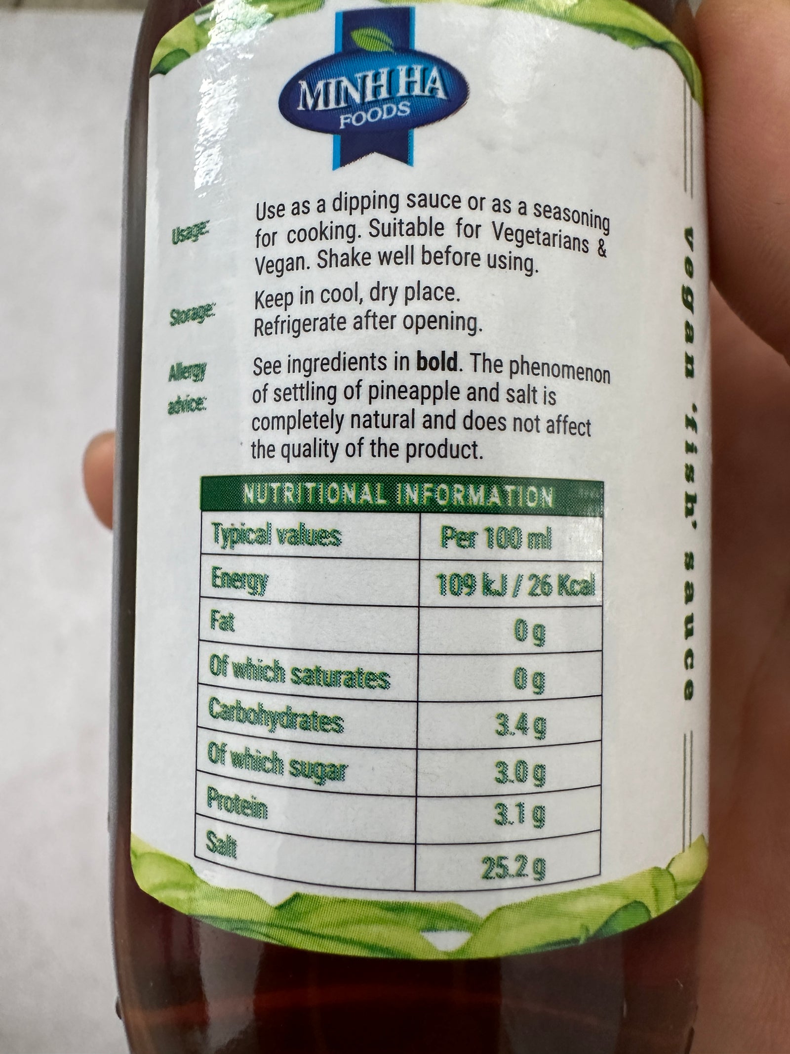 D. Vegan Fish Sauce 180ml (Halal, Vegan)