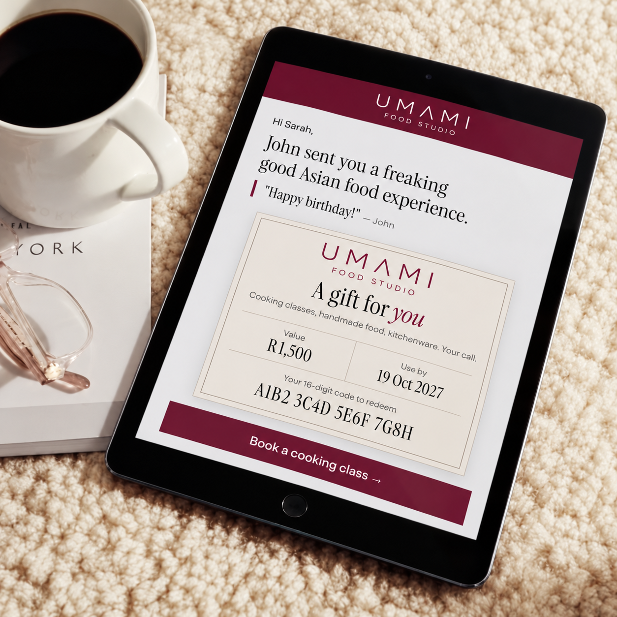 Gift Card | Cooking Class Voucher