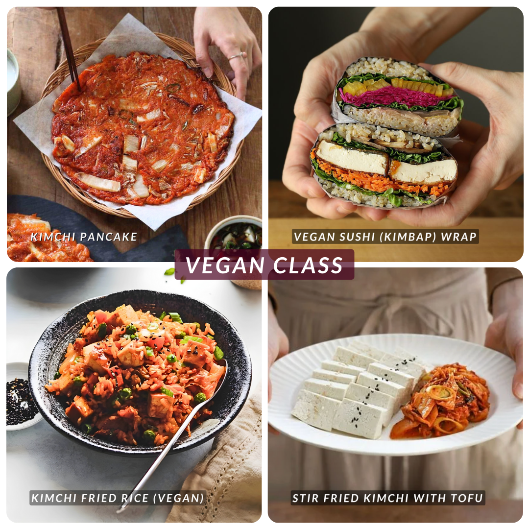 [Fall Class] Vegan Kimchi Workshop: 4 Kimchi & 4 Gut-Happy Dishes (5h)