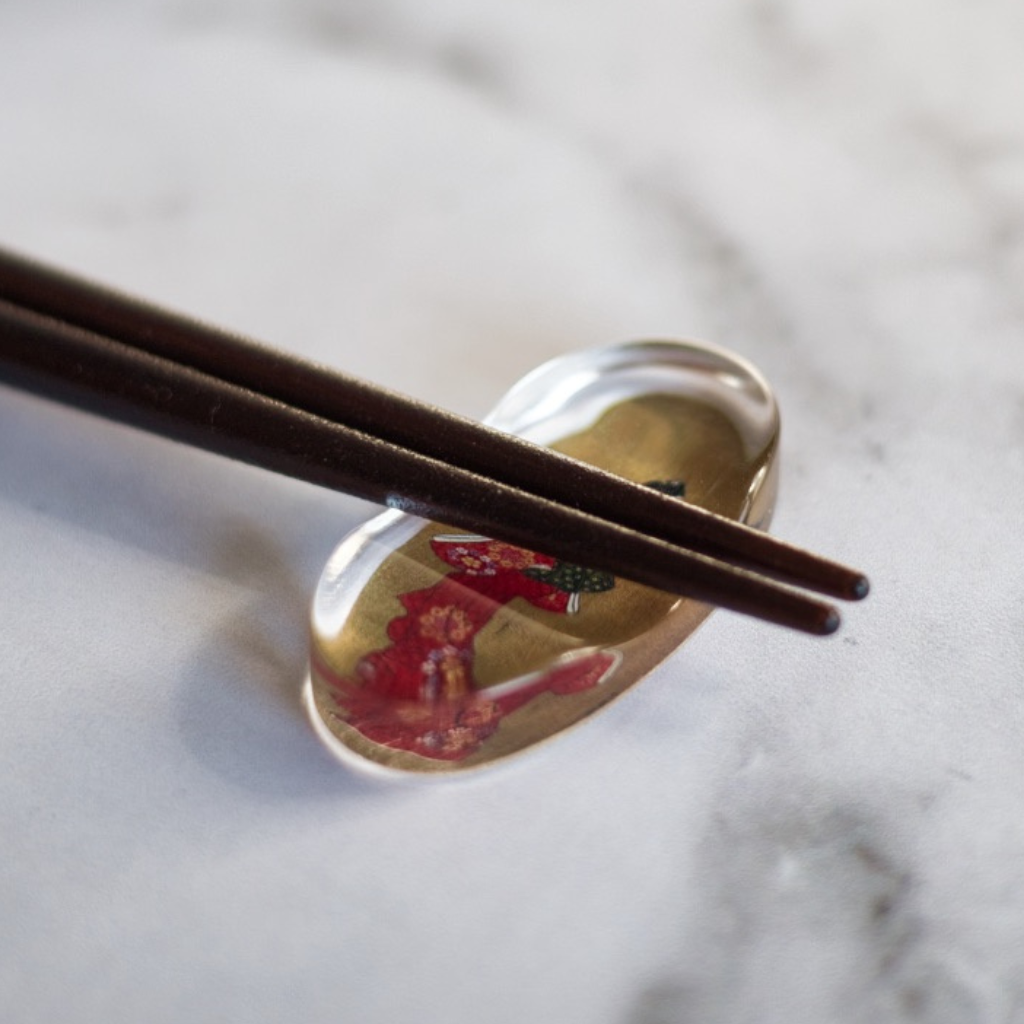I. Japanese Geisha Chopstick Rest 1 Pc