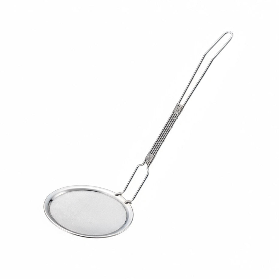 H. Japanese Mini Skimmer for Soup & Hotpot | Handwoven Fine Mesh Ladle