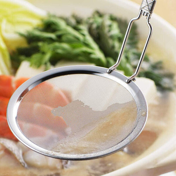 H. Japanese Mini Skimmer for Soup & Hotpot | Handwoven Fine Mesh Ladle