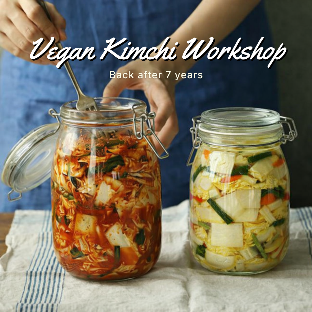 [Fall Class] Vegan Kimchi Workshop: 4 Kimchi & 4 Gut-Happy Dishes (5h)