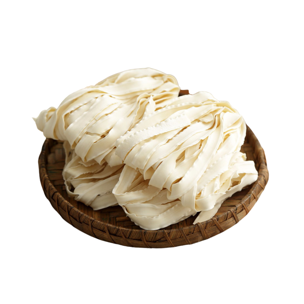 G. OMG Ruffle Noodles / Chinese Knife Cut Noodles (Halal, Vegan)