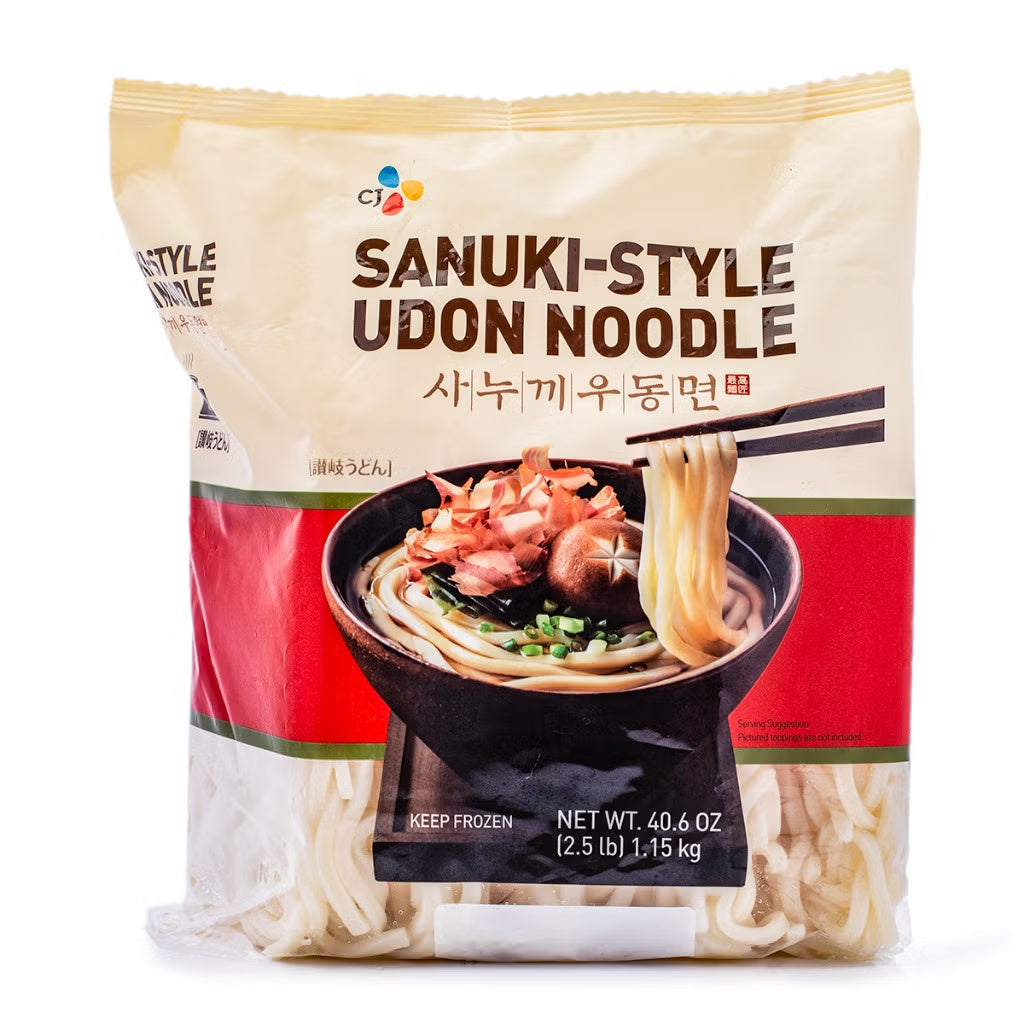 G. Frozen Fresh Udon Noodles, 5 Servings (Halal, Vegan): delivering to JHB & PTA only