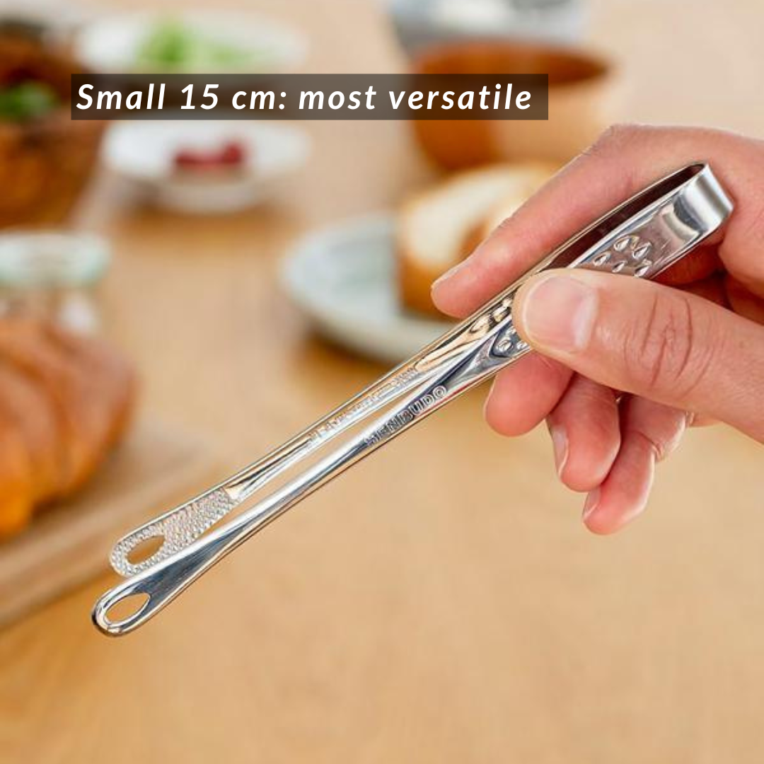 H. Kitchen Tongs, Made in Japan: 10cm, 15cm, 24cm