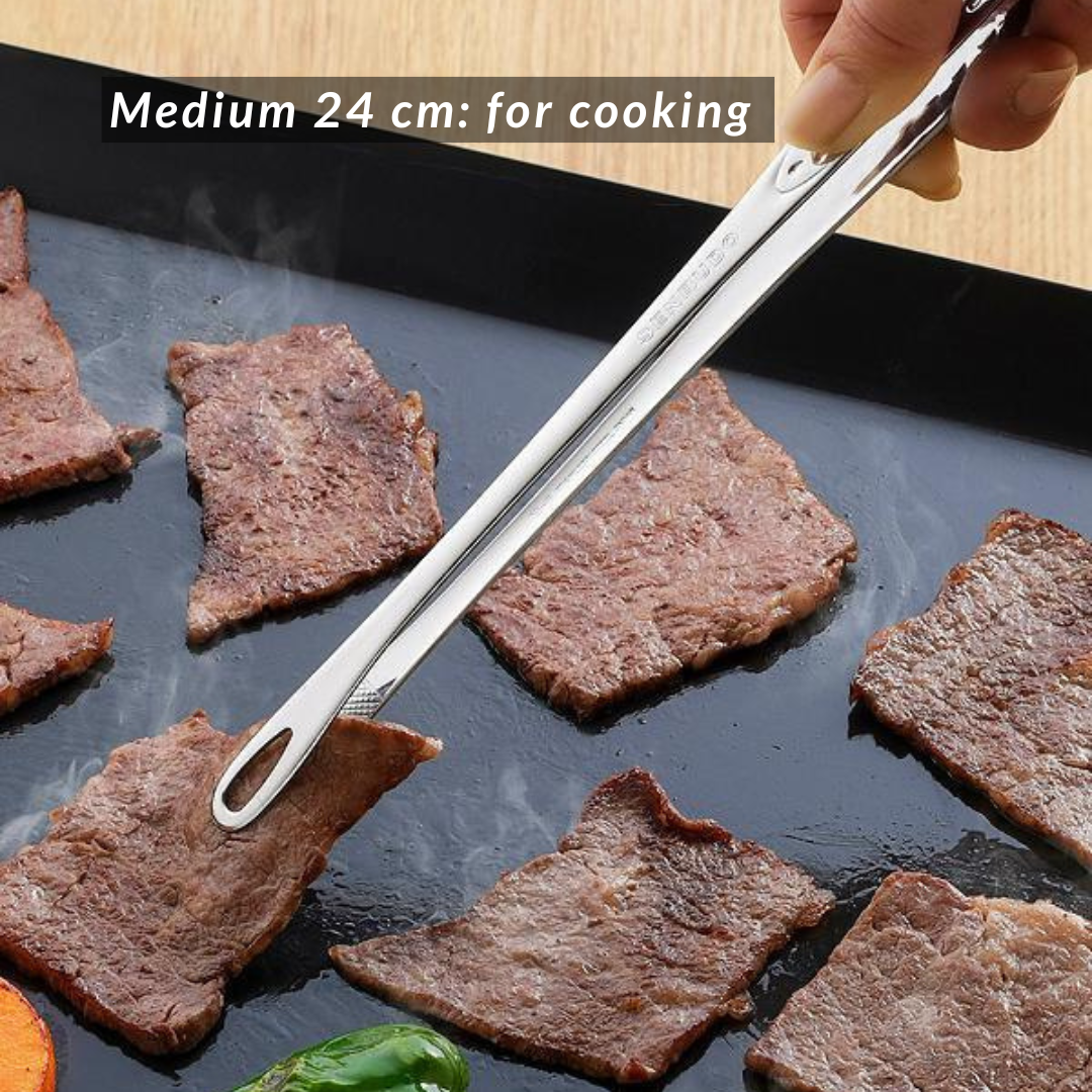 H. Kitchen Tongs, Made in Japan: 10cm, 15cm, 24cm