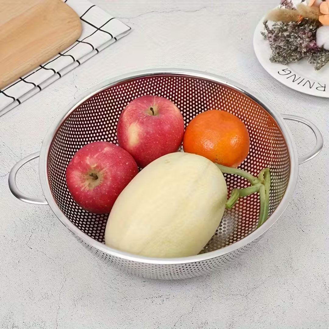 H. Stainless Steel Colander Strainer 32cm