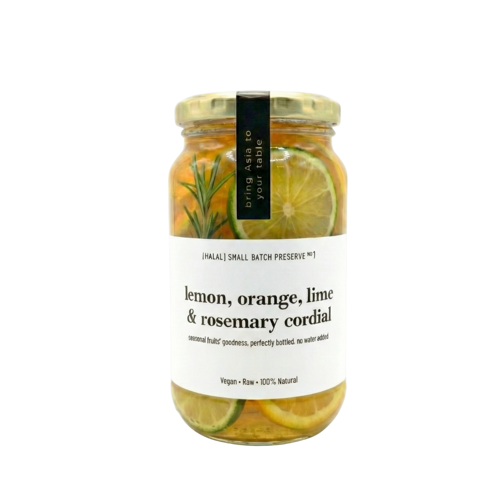 B. Lemon Orange Lime Rosemary Cordial 450g (Halal, Vegan, GF)
