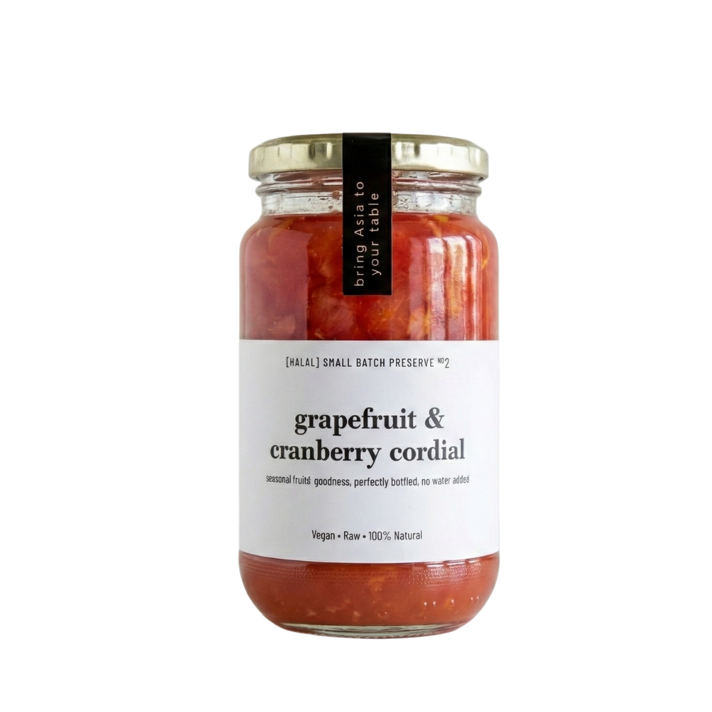 B. Grapefruit Cranberry Cordial 450g (Halal, Vegan, GF)