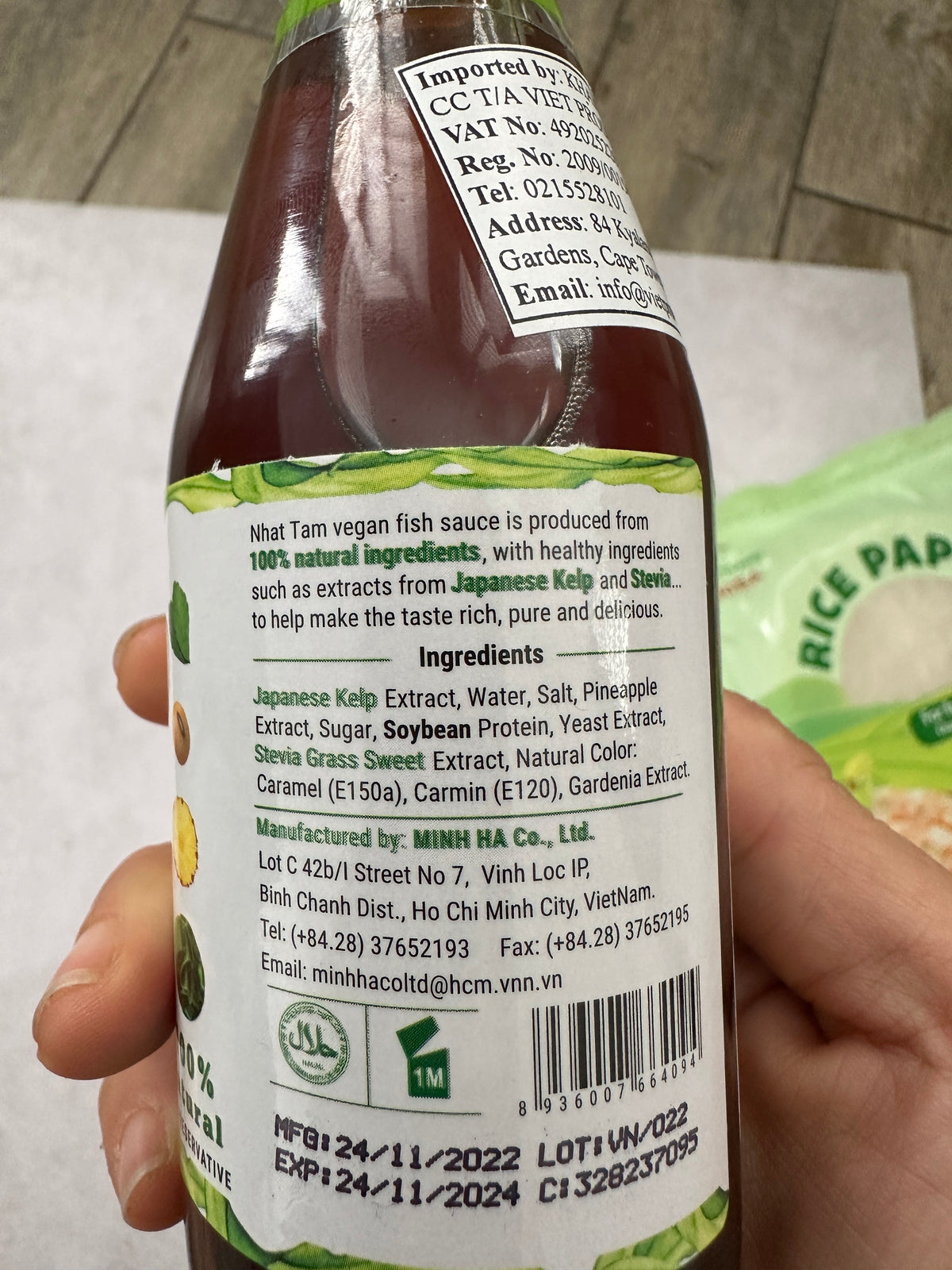 D. Vegan Fish Sauce 180ml (Halal, Vegan)