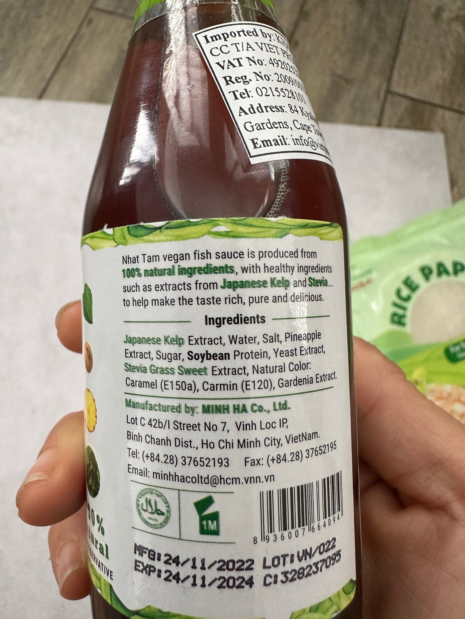 D. Vegan Fish Sauce 180ml (Halal, Vegan)