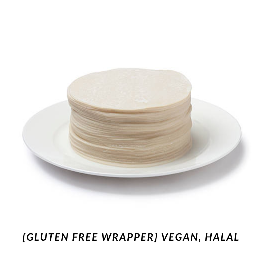 A. Frozen Gluten Free Dumpling Wrappers | Gyoza Skins, 25 Sheets (Halal, Vegan): Delivery - JHB & PTA only, Min 4 packs required